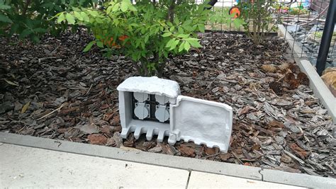 landscape ideas around electrical boxes|waterproof outdoor electrical outlet box.